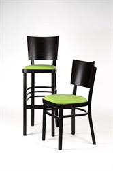barová židle Linetta bar P 6194 & restaurační židle Linetta P 2194 velikost L, b4, koženka Barcelona zelená, český výrobce nábytku Sádlík